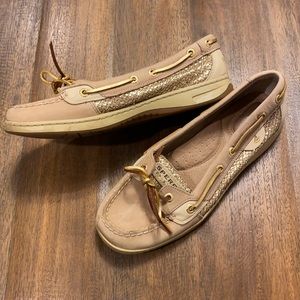 Women’s Sperry Top-Sider - Gold Glitter - Size 8